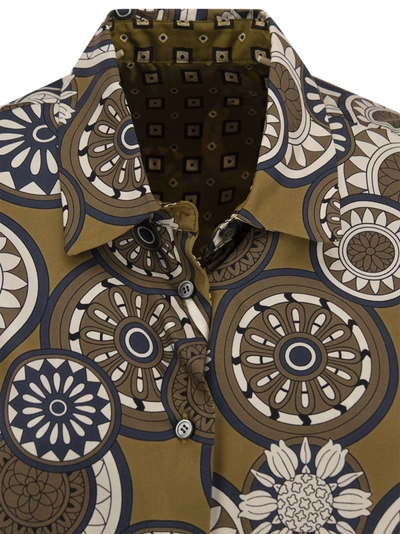 Shop 's Max Mara S Max Mara Timeshirt Reversible Patterned Silk Shirt