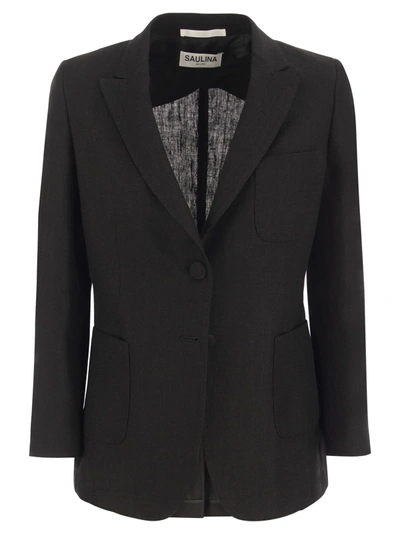 Saulina Adelaide - Linen Two-button Jacket