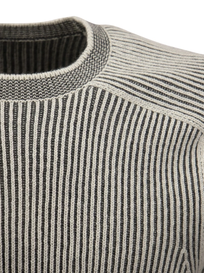 Shop Sease Dinghy Ribbed Cashmere Reversible Crew Neck Sweater