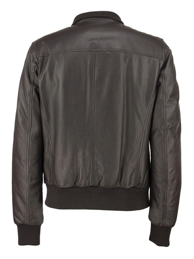 Shop Stewart Nuvola Etere Drowne Slim Genuine Lambskin Jacket