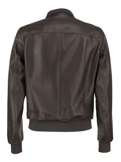Shop Stewart Etere Slim Genuine Lambskin Leather Jacket