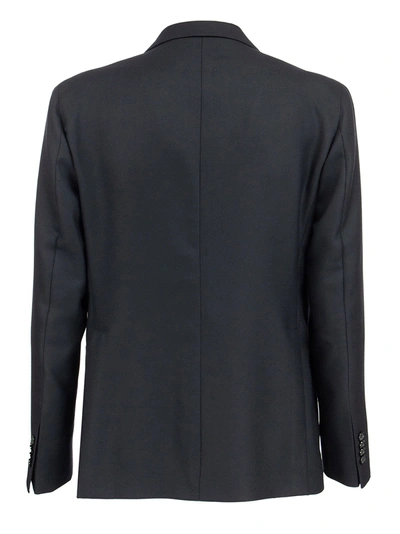 Tagliatore Bag Wool Suit Jacket In Black