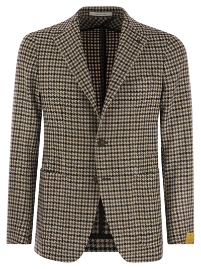 Shop Tagliatore Montecarlo Pied De Poule Wool Blazer