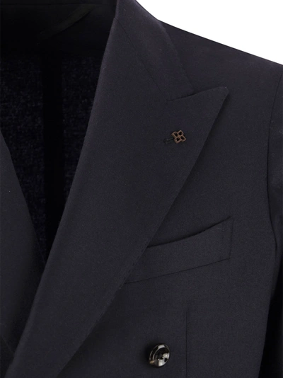 Shop Tagliatore Suit In Wool And Cashmere