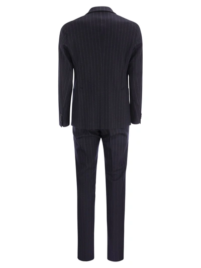 Shop Tagliatore Wool And Cotton Suit