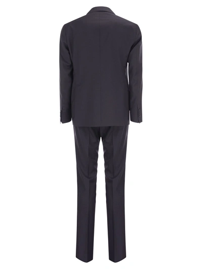 Tagliatore Blue Virgin Wool Tuxedo Suit