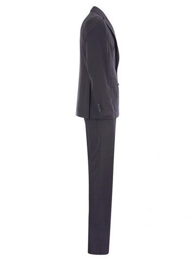 Tagliatore Blue Virgin Wool Tuxedo Suit