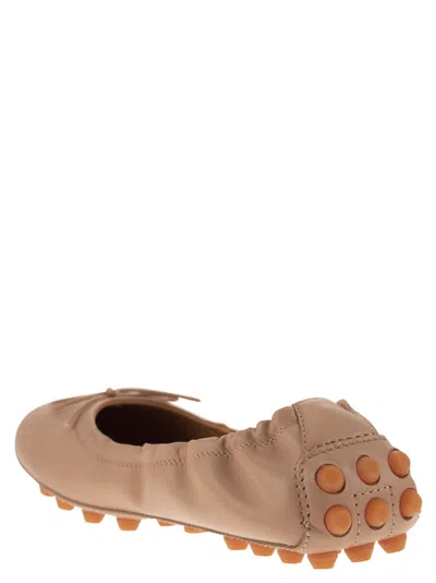 Shop Tod's Ballerina With Bow And Grommets