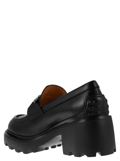 Shop Tod's High Leather Loafer
