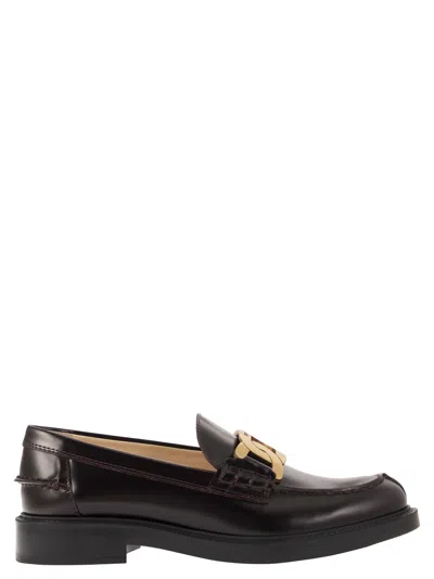 Shop Tod's Leather Moccasin
