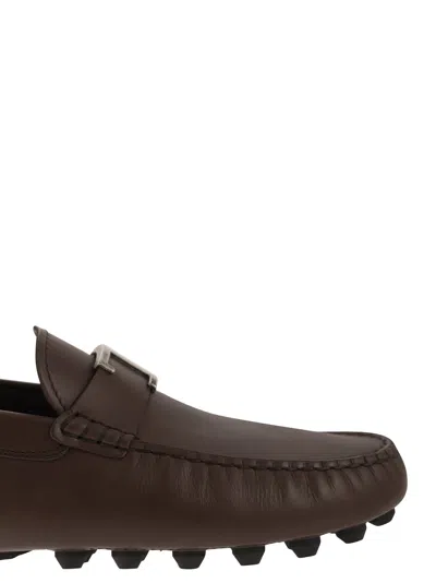 Shop Tod's Moccasin With Macro Rubbers