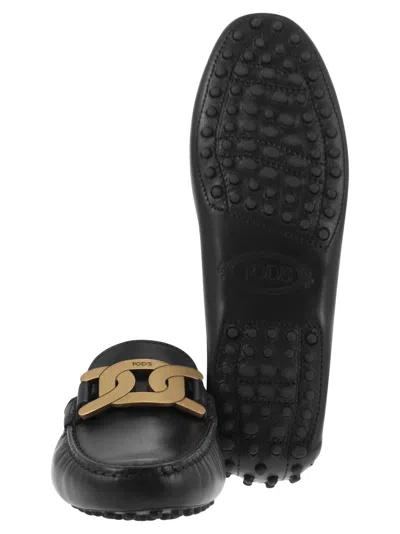 Shop Tod's Moccasin With Metal Chain