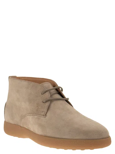 Shop Tod's Suede Leather Boots