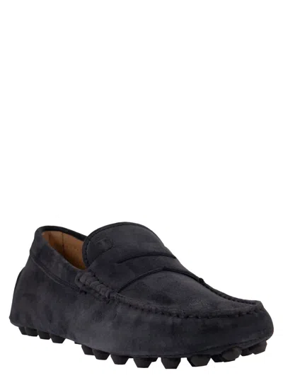 Shop Tod's Suede Moccasin Moccasin