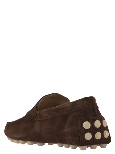 Shop Tod's Suede Moccasin Moccasin