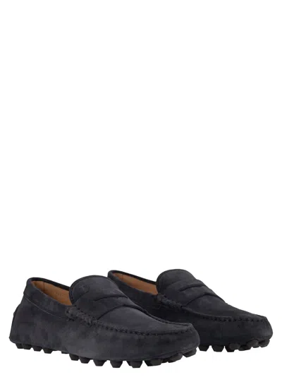 Shop Tod's Suede Moccasin Moccasin