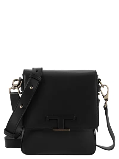 Shop Tod's T Timeless Mini Leather Shoulder Strap