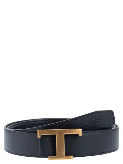 Shop Tod's Timeless Reversible T Leather Belt