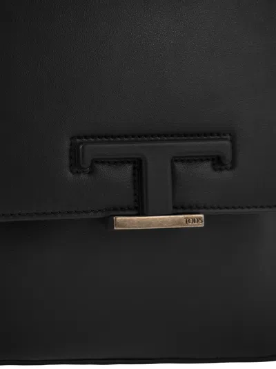 Shop Tod's T Timeless Mini Leather Shoulder Strap