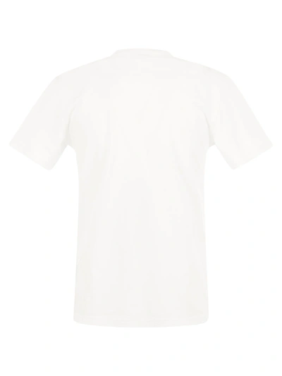 Shop Woolrich Pure Cotton T Shirt With Print