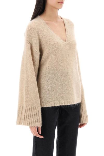 Shop By Malene Birger Wool And Mohair Cimone Sweater Women In Cream