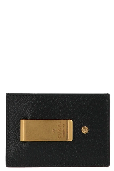 Shop Gucci Men 'gg Marmont' Card Holder Wallet In Black