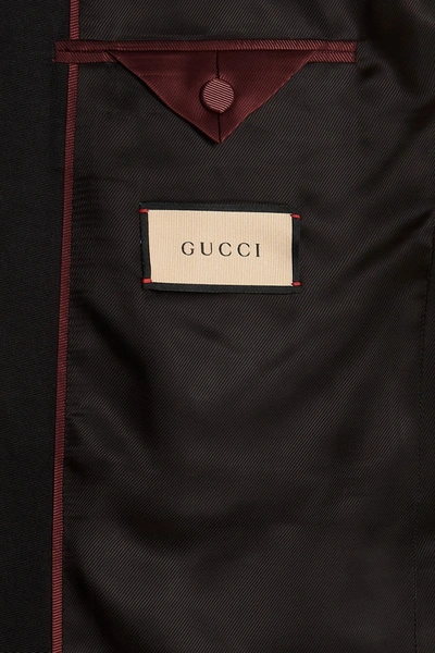 Shop Gucci Men 'horsebit' Blazer Jacket In Black