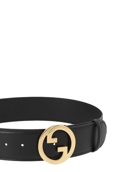 Shop Gucci Women ' Blondie' Belt In Black