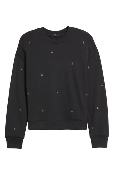 Shop Rails Ramona Star Cotton Modal Sweatshirt In Bronze Star Embroidery