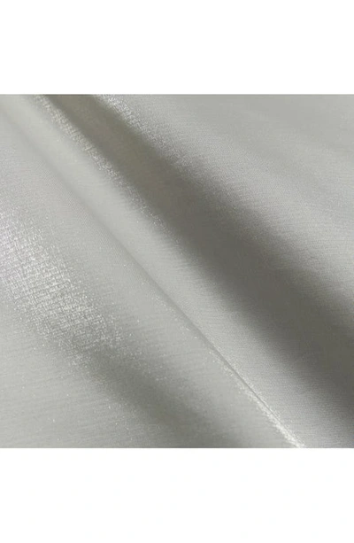 Shop River Island Shimmer Easy Bias Cut Satin Skirt In Silver