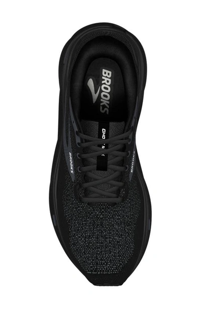 Shop Brooks Ghost Max Running Shoe In Black/ Black/ Ebony
