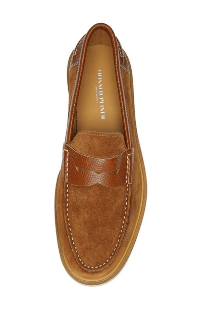 Donald Pliner Jimmy Penny Loafer In Cognac