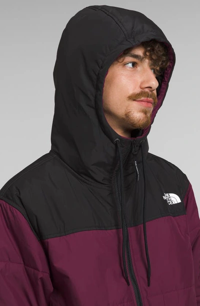 Shop The North Face Highrail Water Repellent Jacket In Boysenberry/ Tnf Black
