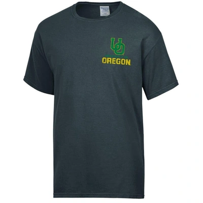 Shop Comfort Wash Charcoal Oregon Ducks Vintage Logo T-shirt
