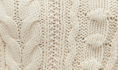 Shop Vero Moda Isla Cable Stitch Turtleneck Sweater In Birch