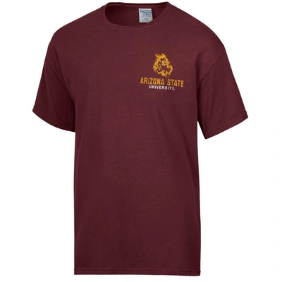 Shop Comfort Wash Maroon Arizona State Sun Devils Vintage Logo T-shirt