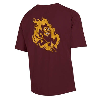 Shop Comfort Wash Maroon Arizona State Sun Devils Vintage Logo T-shirt