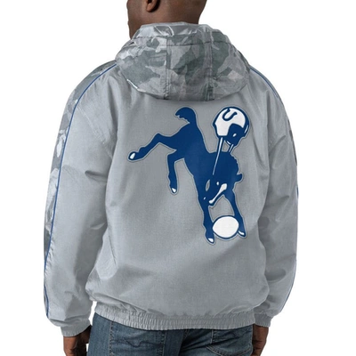 Starter Gray Indianapolis Colts Thursday Night Gridiron Throwback Full-zip Jacket In Gray