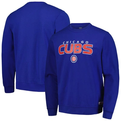 Shop Stitches Royal Chicago Cubs Pullover Sweatshirt