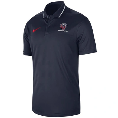 Shop Nike Navy Liberty Flames 2023 Sideline Coaches Performance Polo