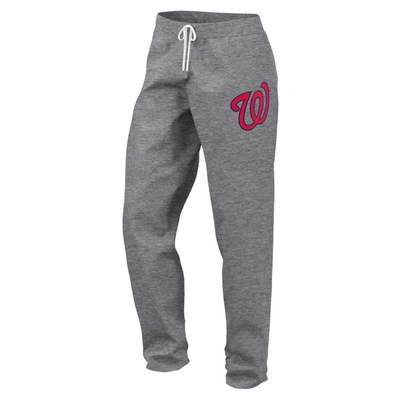 Shop Fanatics Branded  Gray Washington Nationals Legacy Pullover Sweatshirt & Sweatpants Set