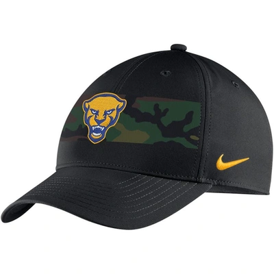 Shop Nike Black Pitt Panthers Military Pack Camo Legacy91 Adjustable Hat