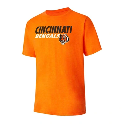 Shop Concepts Sport Black/orange Cincinnati Bengals Meter T-shirt & Shorts Sleep Set