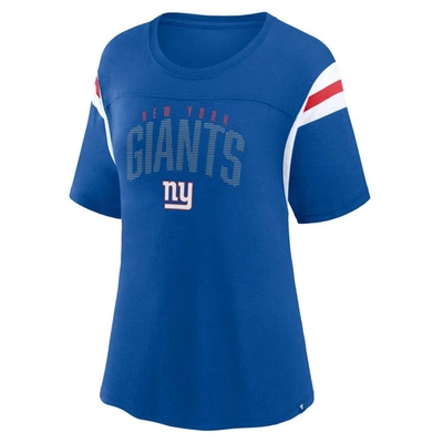 Shop Fanatics Branded Royal New York Giants Classic Rhinestone T-shirt