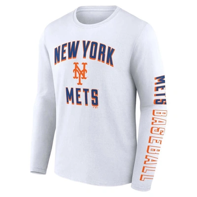 Shop Fanatics Branded Royal/white New York Mets Two-pack Combo T-shirt Set