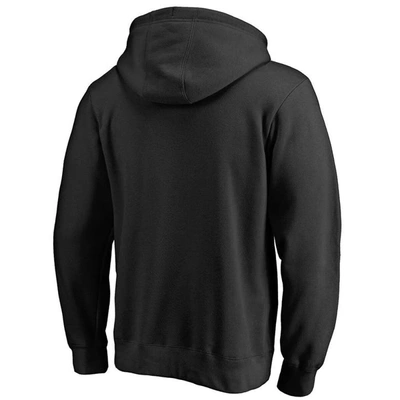 Fanatics Branded Black Chicago Bulls Alternate Logo Pullover Hoodie In Black
