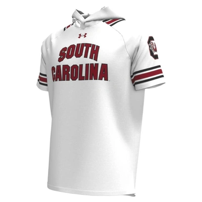 Shop Under Armour White South Carolina Gamecocks Shooter Raglan Hoodie T-shirt