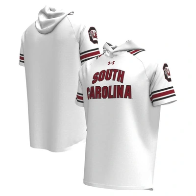 Shop Under Armour White South Carolina Gamecocks Shooter Raglan Hoodie T-shirt