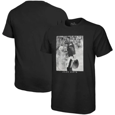 Shop Majestic Threads Jalen Hurts Black Philadelphia Eagles Oversized Player Image T-shirt