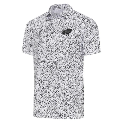 Shop Antigua White Philadelphia Eagles Motion Polo